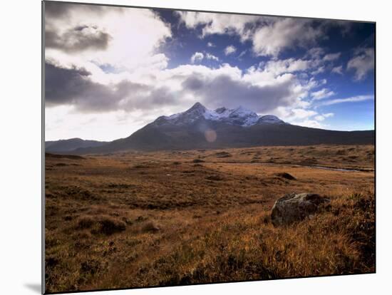 Sgurr Nan Gillean, Black Cuillins Range Near Sligachan, Isle of Skye, Inner Hebrides, Scotland-Patrick Dieudonne-Mounted Photographic Print