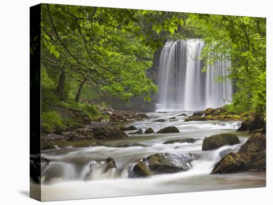 Sgwd yr Eira Waterfall, Brecon Beacons, Wales, United Kingdom, Europe-Billy Stock-Stretched Canvas