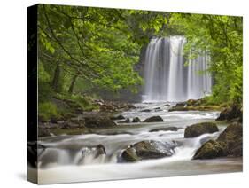 Sgwd yr Eira Waterfall, Brecon Beacons, Wales, United Kingdom, Europe-Billy Stock-Stretched Canvas