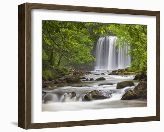 Sgwd yr Eira Waterfall, Brecon Beacons, Wales, United Kingdom, Europe-Billy Stock-Framed Photographic Print