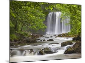 Sgwd yr Eira Waterfall, Brecon Beacons, Wales, United Kingdom, Europe-Billy Stock-Mounted Photographic Print
