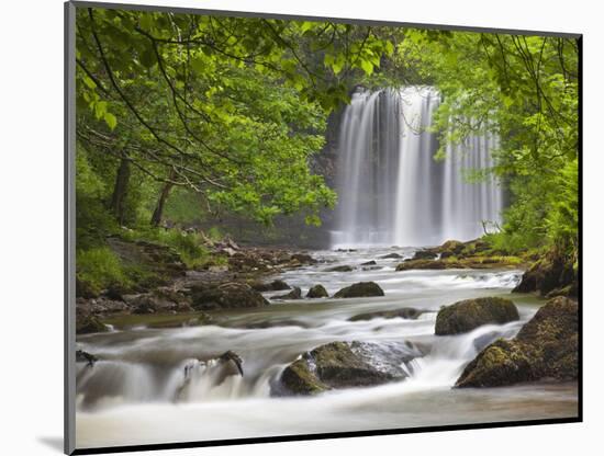 Sgwd yr Eira Waterfall, Brecon Beacons, Wales, United Kingdom, Europe-Billy Stock-Mounted Photographic Print