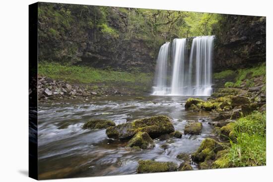 Sgwd Yr Eira Waterfall, Ystradfellte, Brecon Beacons National Park, Powys, Wales, United Kingdom-Stuart Black-Stretched Canvas