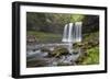 Sgwd Yr Eira Waterfall, Ystradfellte, Brecon Beacons National Park, Powys, Wales, United Kingdom-Stuart Black-Framed Photographic Print