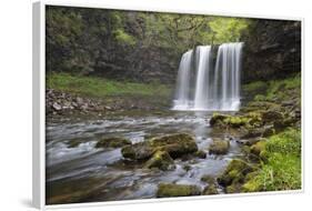Sgwd Yr Eira Waterfall, Ystradfellte, Brecon Beacons National Park, Powys, Wales, United Kingdom-Stuart Black-Framed Photographic Print
