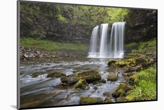 Sgwd Yr Eira Waterfall, Ystradfellte, Brecon Beacons National Park, Powys, Wales, United Kingdom-Stuart Black-Mounted Photographic Print