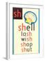 SH for Shell-null-Framed Art Print