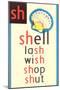 SH for Shell-null-Mounted Art Print