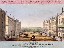 Portland Place, Marylebone, London, 1831-SH Hughes-Framed Stretched Canvas