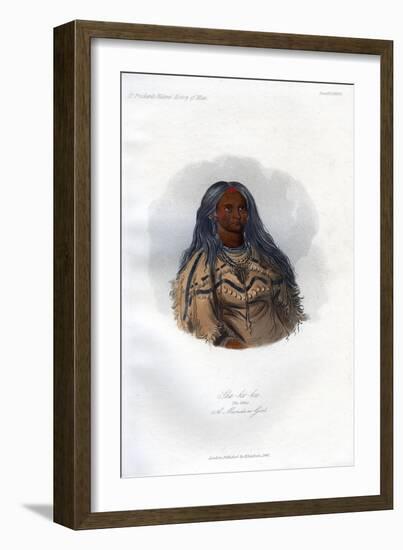 Sha-Ko-Ka, the Mint, a Mandan Girl, 1848-Harris-Framed Giclee Print