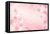 Shabby Chic Cherry Blossom Background-norwayblue-Framed Stretched Canvas