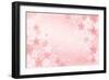 Shabby Chic Cherry Blossom Background-norwayblue-Framed Art Print