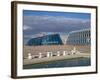 Shabyt Palace of Arts and Palace of Independence, Astana, Kazakhstan, Central Asia, Asia-Jane Sweeney-Framed Photographic Print