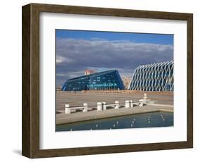 Shabyt Palace of Arts and Palace of Independence, Astana, Kazakhstan, Central Asia, Asia-Jane Sweeney-Framed Photographic Print