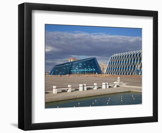 Shabyt Palace of Arts and Palace of Independence, Astana, Kazakhstan, Central Asia, Asia-Jane Sweeney-Framed Photographic Print