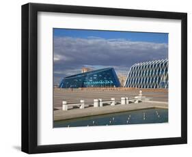 Shabyt Palace of Arts and Palace of Independence, Astana, Kazakhstan, Central Asia, Asia-Jane Sweeney-Framed Photographic Print