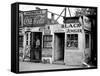 Shack Like Black Jeweler Shop Next to Food Store Covered with Ads in a Slum Section of the City.-Alfred Eisenstaedt-Framed Stretched Canvas