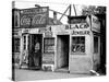 Shack Like Black Jeweler Shop Next to Food Store Covered with Ads in a Slum Section of the City.-Alfred Eisenstaedt-Stretched Canvas