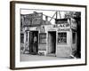 Shack Like Black Jeweler Shop Next to Food Store Covered with Ads in a Slum Section of the City.-Alfred Eisenstaedt-Framed Photographic Print