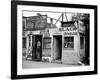 Shack Like Black Jeweler Shop Next to Food Store Covered with Ads in a Slum Section of the City.-Alfred Eisenstaedt-Framed Photographic Print