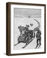 Shackleton Motorsledge-null-Framed Art Print