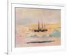 Shackleton's Ship, the Nimrod, in Mcmurdo Sound, 1912-George Marston-Framed Giclee Print