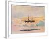 Shackleton's Ship, the Nimrod, in Mcmurdo Sound, 1912-George Marston-Framed Giclee Print