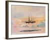 Shackleton's Ship, the Nimrod, in Mcmurdo Sound, 1912-George Marston-Framed Giclee Print