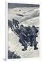 Shackleton, Sledging, 1908-Stanley Wood-Framed Art Print