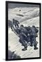 Shackleton, Sledging, 1908-Stanley Wood-Framed Art Print