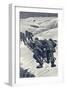 Shackleton, Sledging, 1908-Stanley Wood-Framed Art Print