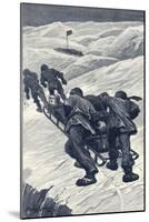 Shackleton, Sledging, 1908-Stanley Wood-Mounted Art Print