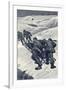 Shackleton, Sledging, 1908-Stanley Wood-Framed Art Print