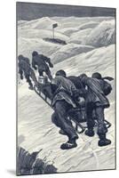 Shackleton, Sledging, 1908-Stanley Wood-Mounted Art Print