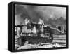 Shacks of Bonus Army Burning in Washington DC-null-Framed Stretched Canvas