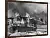 Shacks of Bonus Army Burning in Washington DC-null-Framed Photographic Print