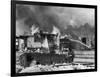 Shacks of Bonus Army Burning in Washington DC-null-Framed Photographic Print