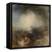 Shade and Darkness - the Evening of the Deluge-JMW Turner-Framed Stretched Canvas