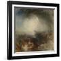 Shade and Darkness - the Evening of the Deluge-JMW Turner-Framed Giclee Print