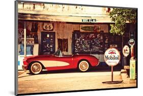 Shade Break on Route 66-null-Mounted Premium Giclee Print