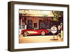 Shade Break on Route 66-null-Framed Art Print