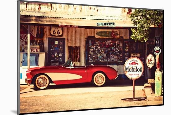 Shade Break on Route 66-null-Mounted Art Print