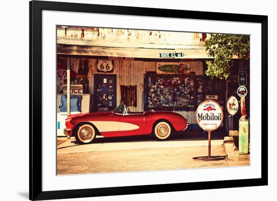 Shade Break on Route 66-null-Framed Art Print