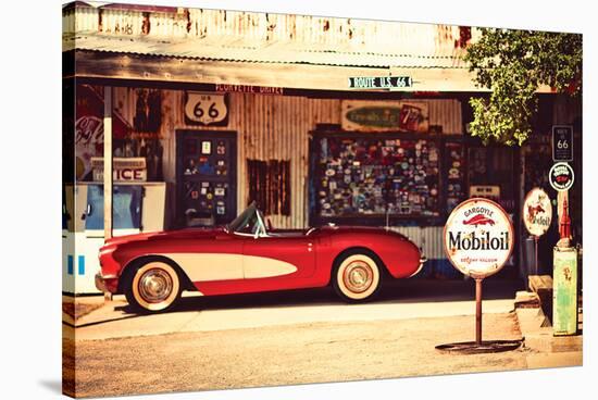 Shade Break on Route 66-null-Stretched Canvas