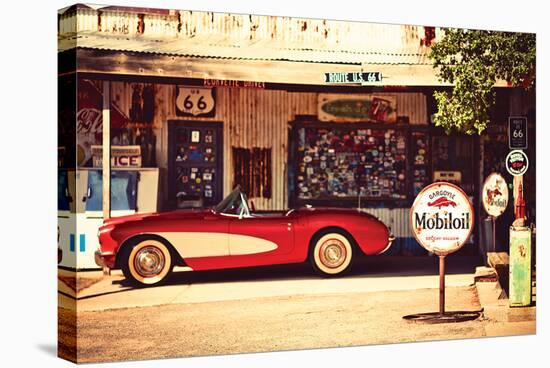 Shade Break on Route 66-null-Stretched Canvas