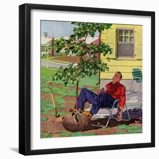 "Shade Tree", April 12, 1958-Richard Sargent-Framed Giclee Print