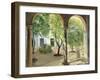 Shaded Courtyard, Vianna Palace, Cordoba-Timothy Easton-Framed Giclee Print