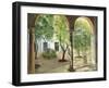 Shaded Courtyard, Vianna Palace, Cordoba-Timothy Easton-Framed Giclee Print