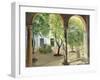 Shaded Courtyard, Vianna Palace, Cordoba-Timothy Easton-Framed Giclee Print