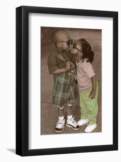 Shades and Bandaids-Kelly Johnson-Framed Art Print